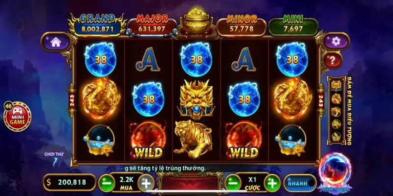 Nổ hũ kho tàng ngũ long là sân chơi thu hút tại 8XBET
